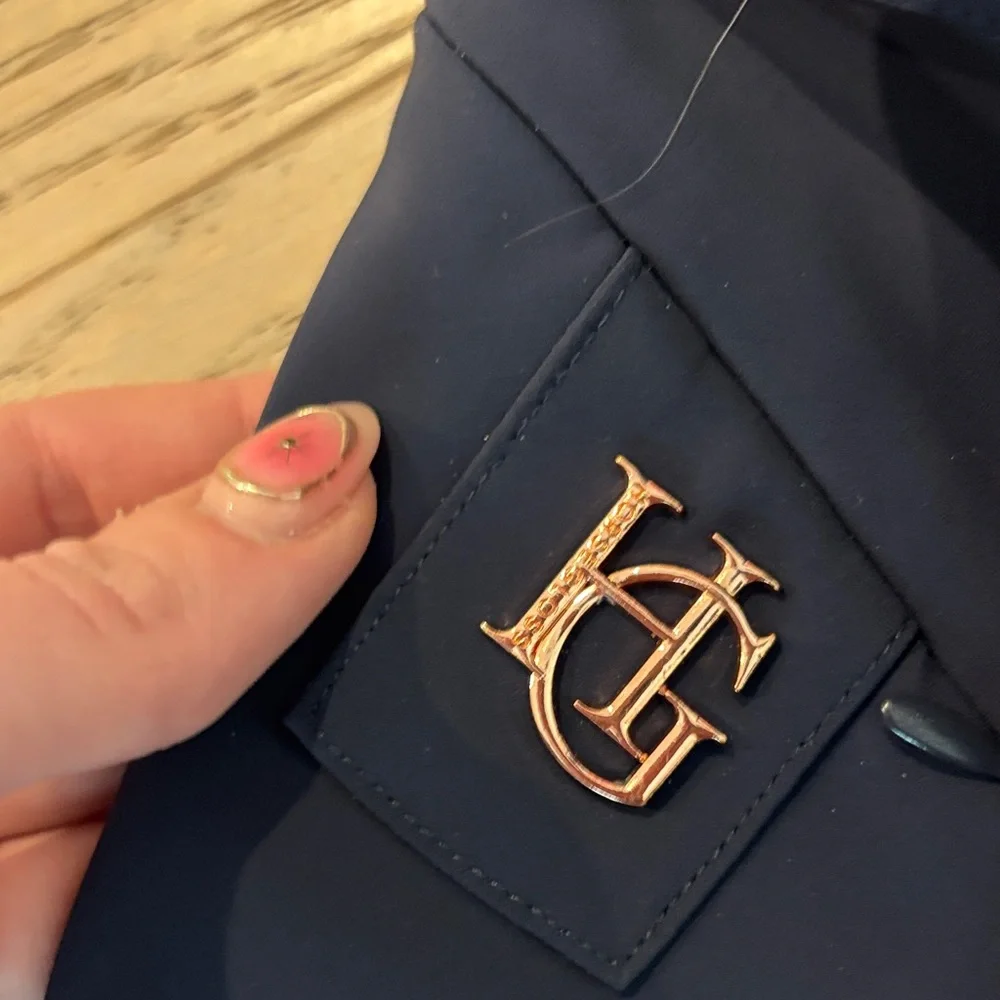 Navy Performance Riding Leggings - Picture 3 of 8